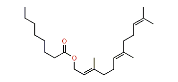 (E,E)-3,7,11-Trimethyl-2,6,10-dodecatrienyl octanoate